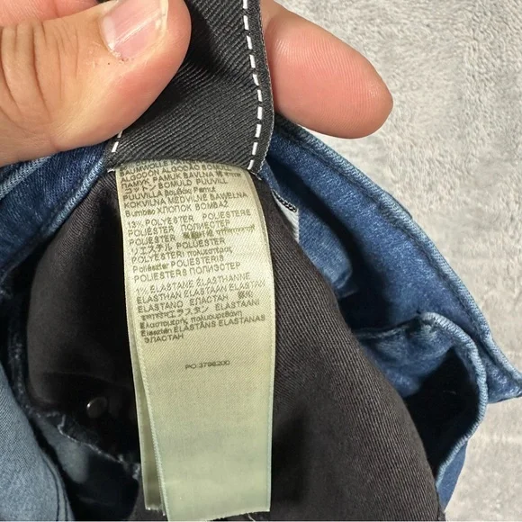 7 For All Mankind Luxe Performance “The Straight” Size 36 Blue Stretch Denim - Picture 5 of 7